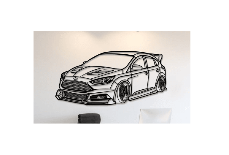 Ford - Focus ST 2015 Wall Art 3d model