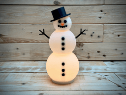 Light Up Snowman 3d model