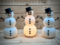 Light Up Snowman 3d model