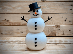 Light Up Snowman 3d model