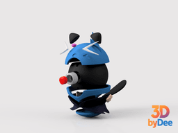 Dewott Pokeball 3d model
