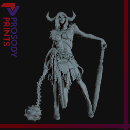 Demon Woman - 75mm 3d model