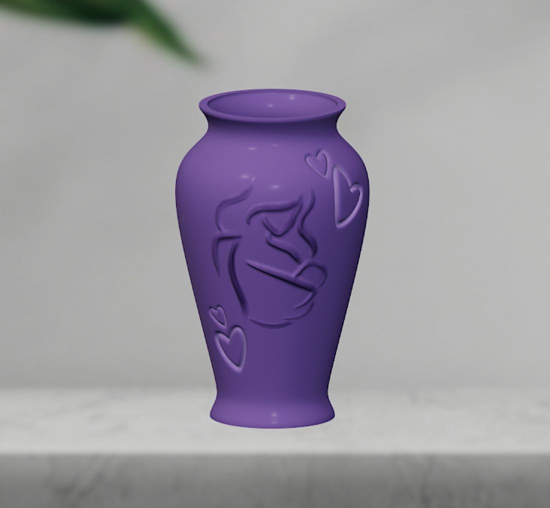 'A Mother's Love' Decorative Vase 3d model