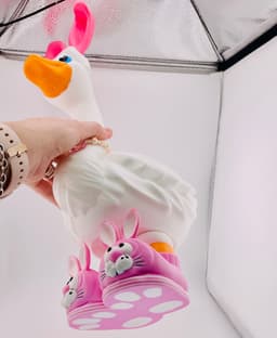 Bunny Slippers & Ears Goose Gear for Porch Goose 3d model