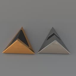 Pendentif pyramide daft punk -cosplay 3d model