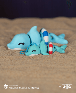 Cute Flexi Dolphin + Cute Flexi Maker Access 3d model