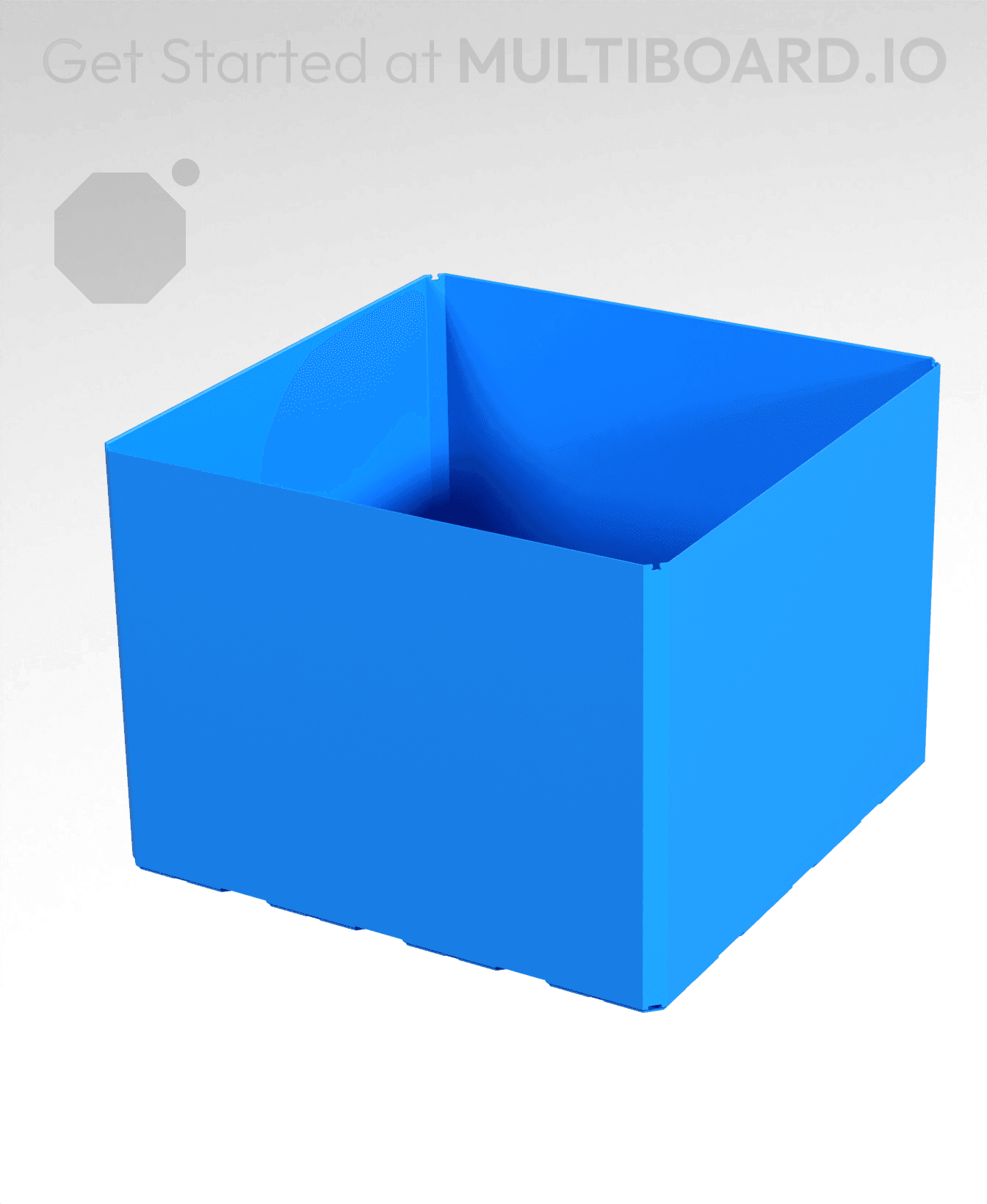 4x4x3 CU - Bin - Multibin Insert 3d model