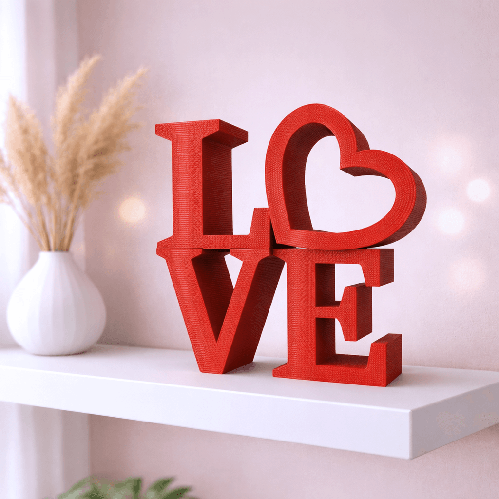 Valentine's Day Love Decor, 3D Love Statue, Surprise and Gift for Couple, Engagement Love Gift 3d model