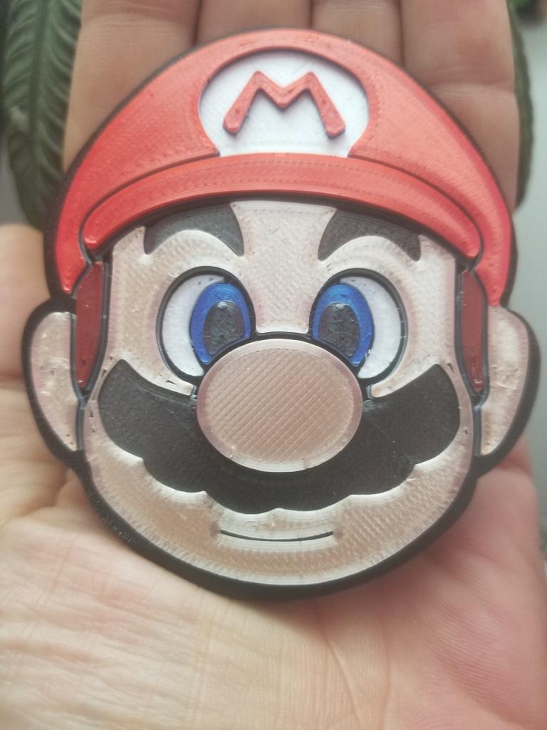 Super Mario portrait 3d model
