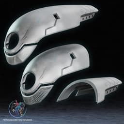 Maker Rivals Helmet 3D Printer File STL (Mr Fantastic) 3d model