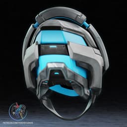 Maker Rivals Helmet 3D Printer File STL (Mr Fantastic) 3d model