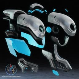 Maker Rivals Helmet 3D Printer File STL (Mr Fantastic) 3d model