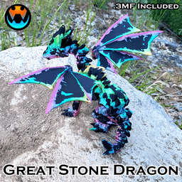 Great Stone Dragon 3d model