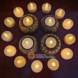 Tealight Holder 004 3d model