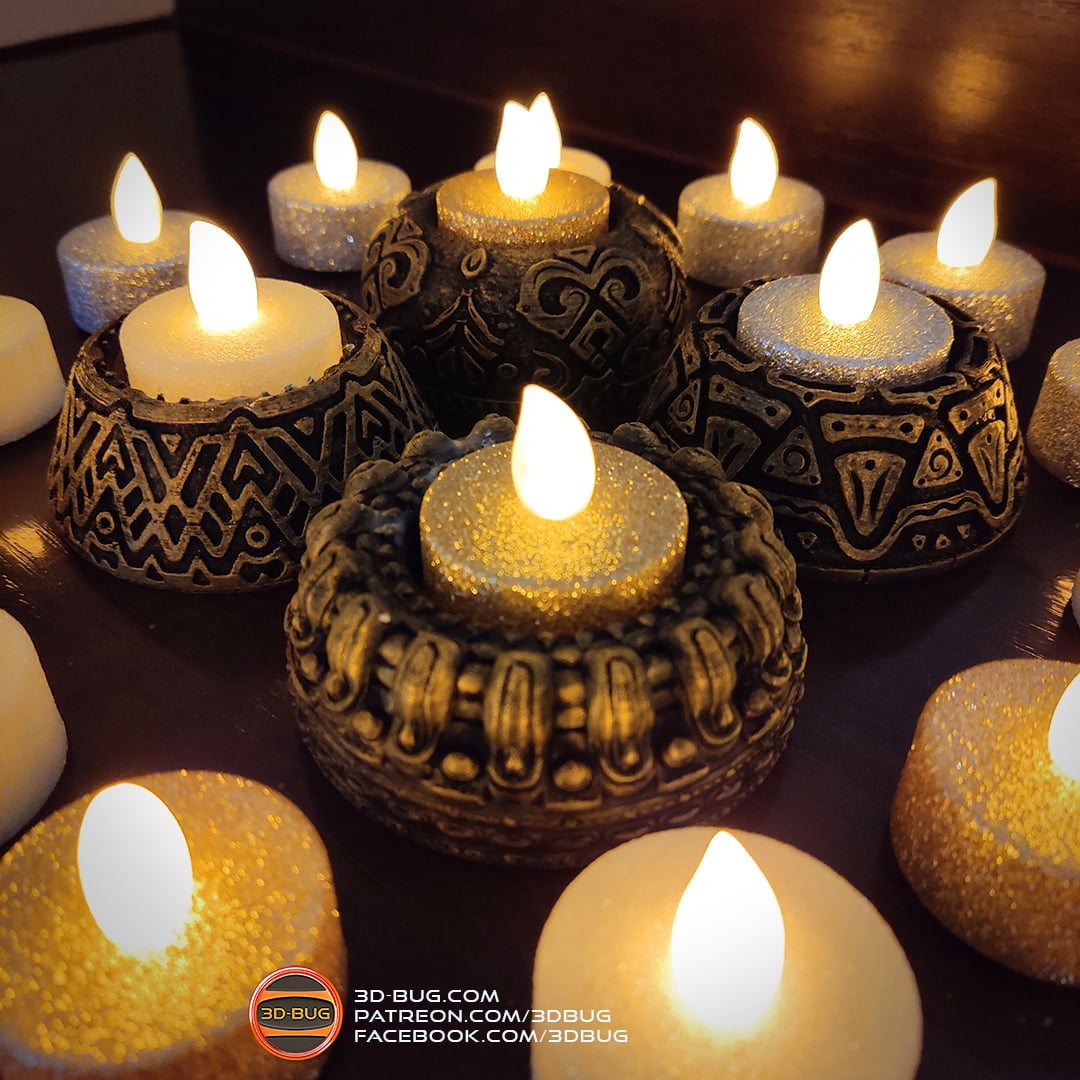 Tealight Holder 004 3d model
