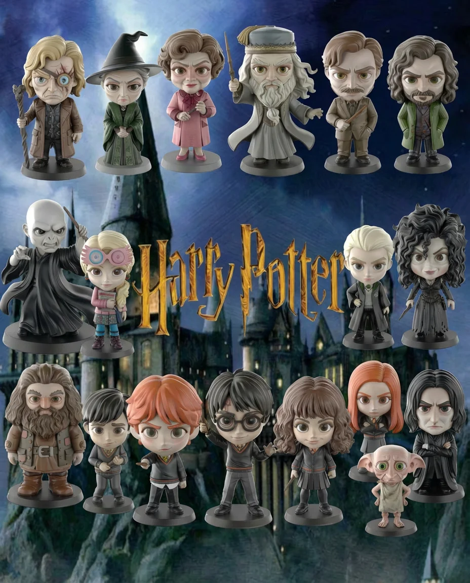 Harry Potter STL Files - Harry Hermione Ron - Wizarding World 3D Print Models 3d model