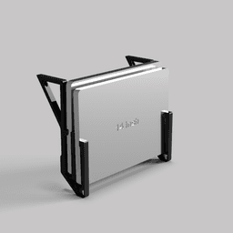 Dual Laptop & Tablet Mount 3d model