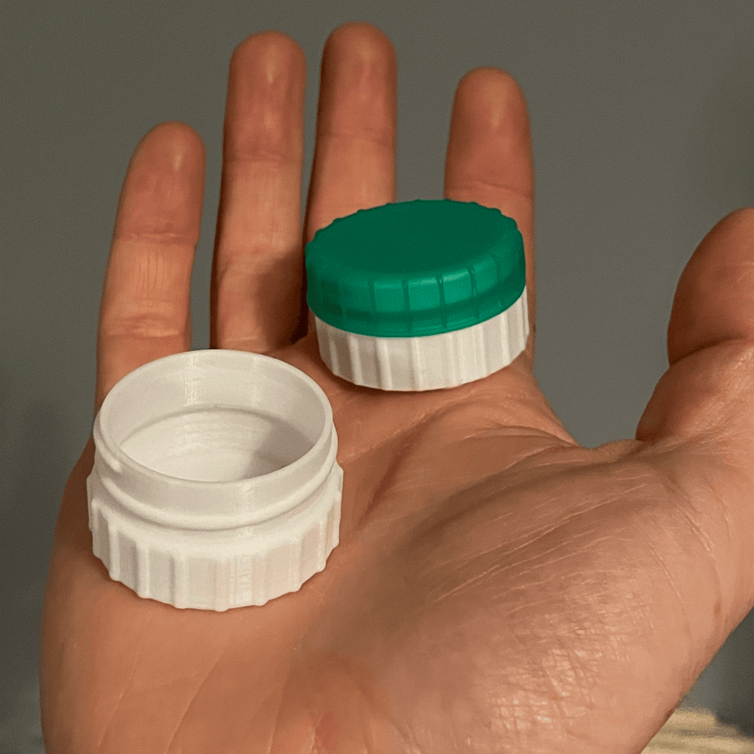 Milk Cap pillbox 3d model