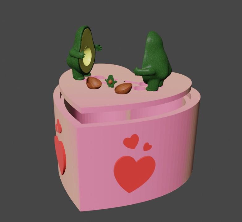 Avo-Cuddles (Thangs Valentine’s Day Contest) 3d model