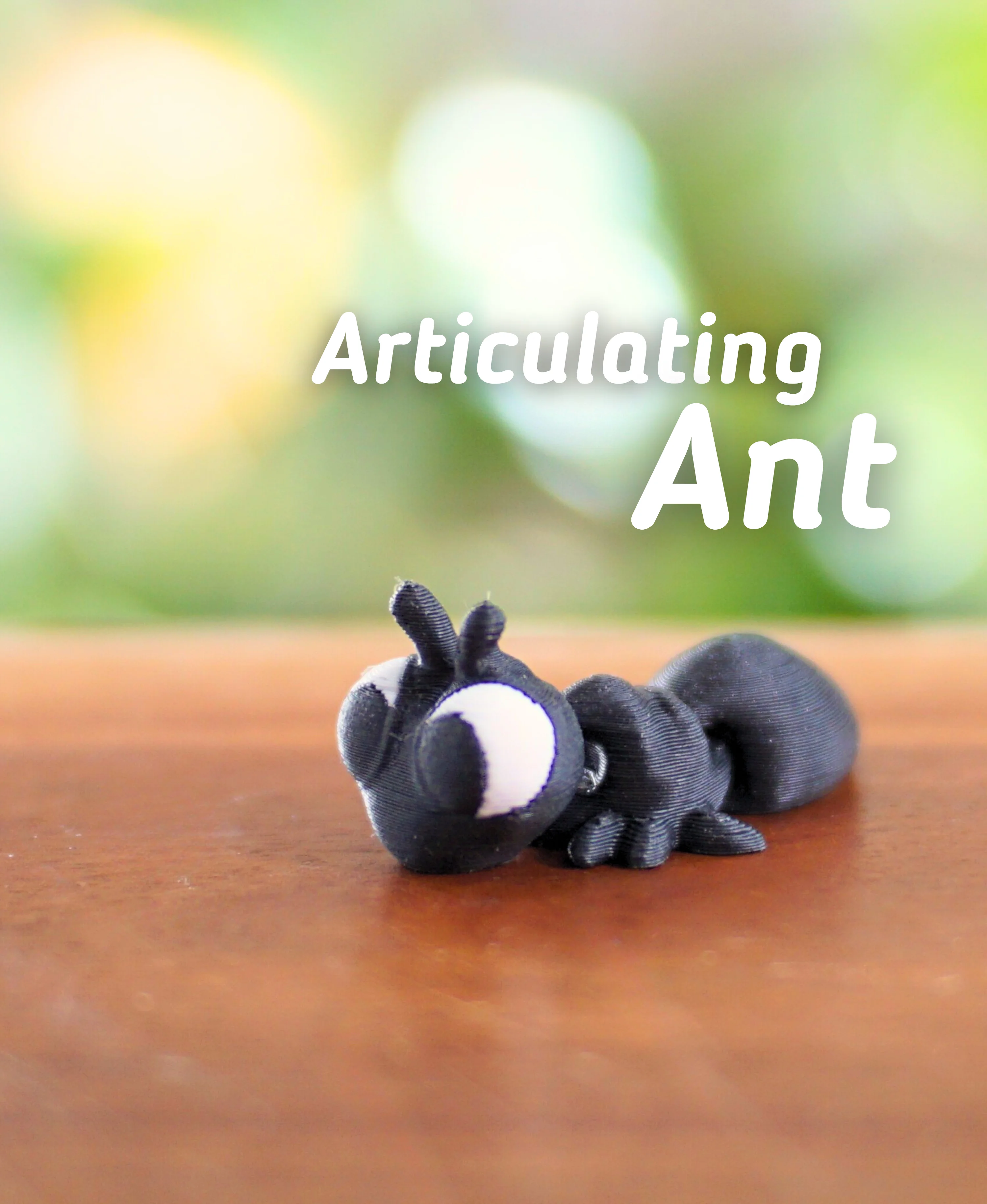 Articulating Ant - Articulated Fidget Ant - Ludo 3D Printed Flexy Fidget Toy 3d model