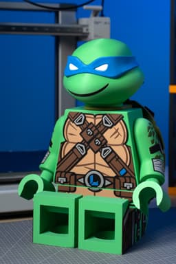 TMNT Leonardo Modular Figure 3d model