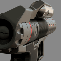 A-22B Chao Smart Pistol | Cyberpunk 2077 | 3D printable replica 3d model