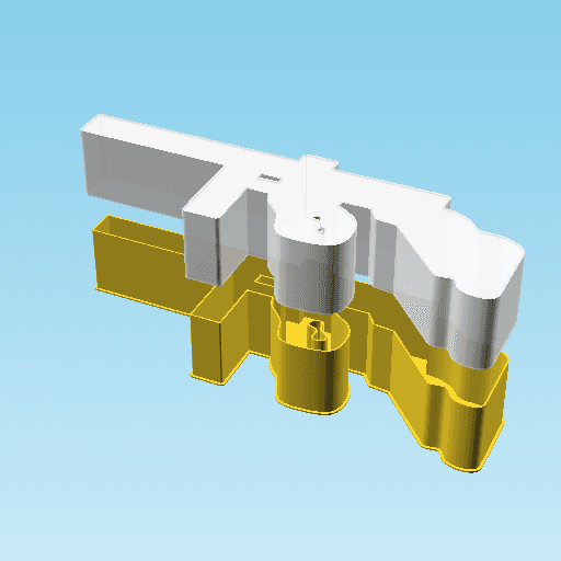 old submachine gun, nestable box (v2) 3d model