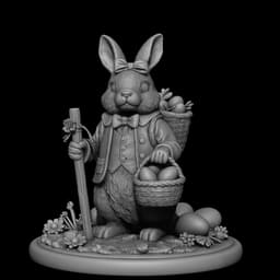 Classic Easter Bunny 3d model