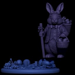 Classic Easter Bunny 3d model