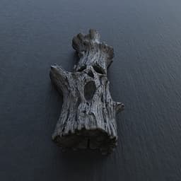 Ghost Tree Trunk – Wall Mount & Figurine 3d model