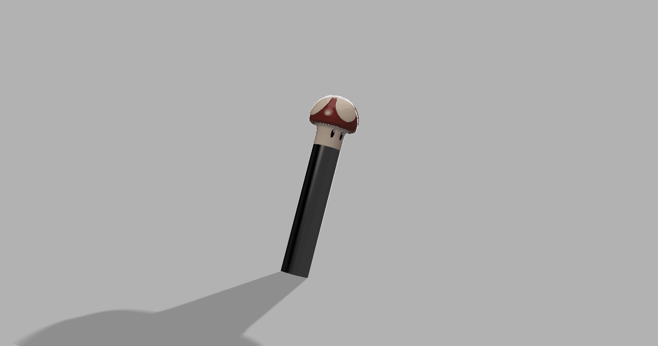 Mario Mushroom Pencil Case 3d model