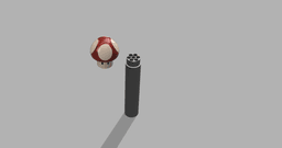 Mario Mushroom Pencil Case 3d model