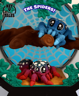 The Critterlings: Spiders (Clear, Starlight, Peacock) 3d model