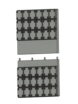 500k gridfinity plaque 3d model