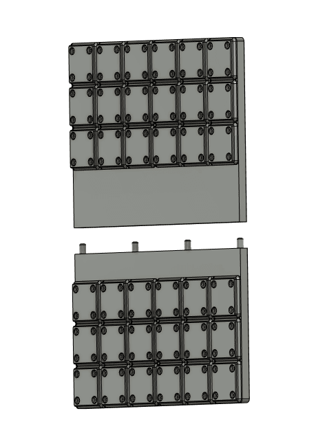500k gridfinity plaque 3d model