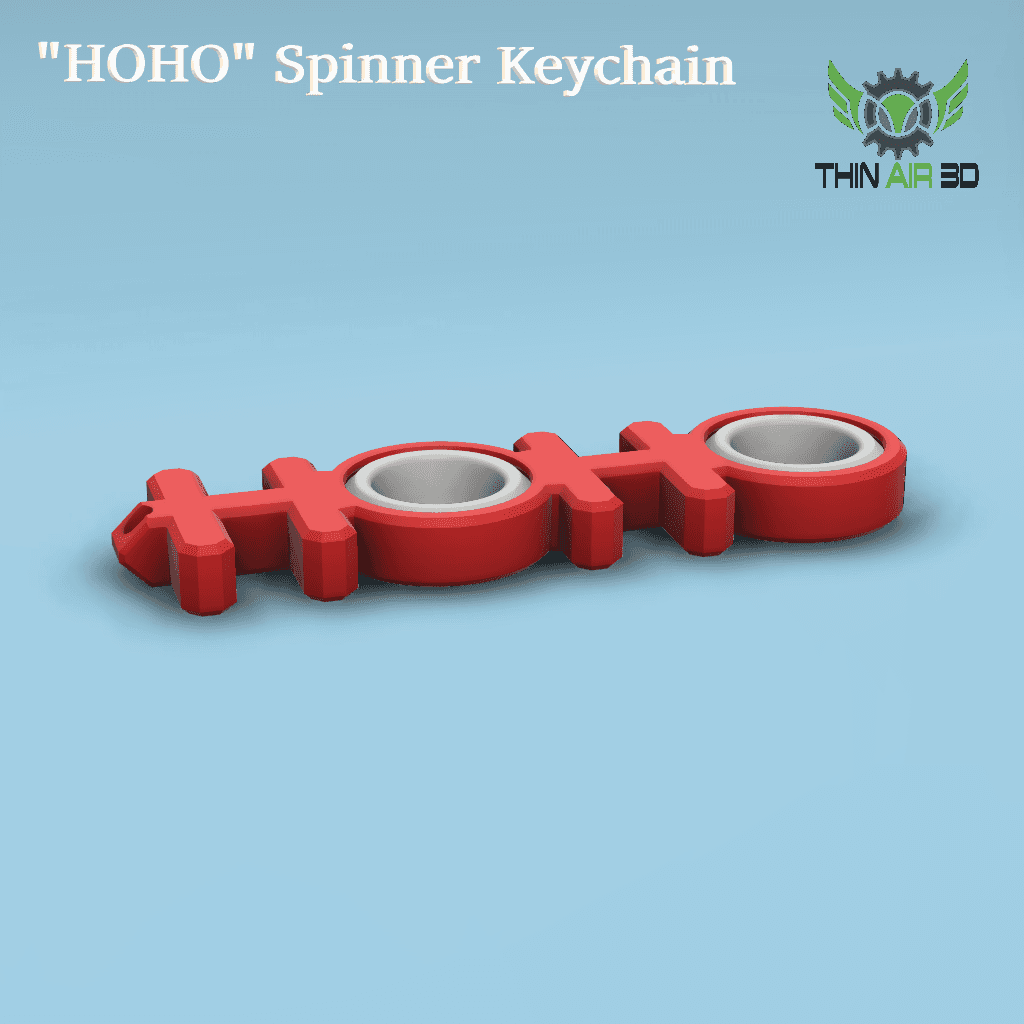 Holiday Spinner Keychain Fidgets - Fidget Spinners 3d model