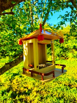 Bird Feeder Temple 3d model