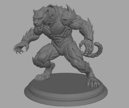 Armored Tiger Warrior STL | Fantasy 3D Print | HighDetail 3d model