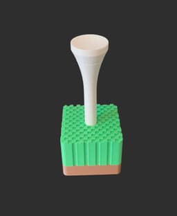 Golf Tee Pen 3d model