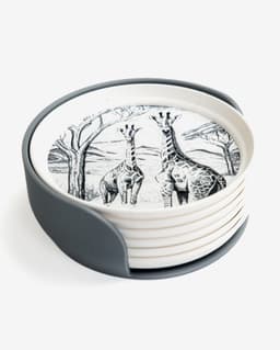 Savanna Wildlife Stackable Coasters 3d model