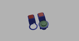 Rotating Button case 3d model