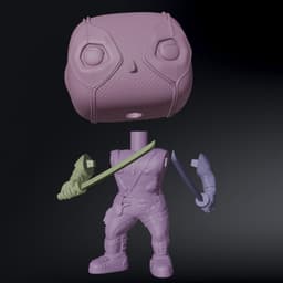 Funko Pop WolverinePool And Deadpool Bundle / Deadpool && Wolverine 3d model