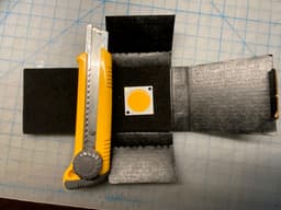 48 V Flashlight WIP - Utility knife for scale. - 3d model