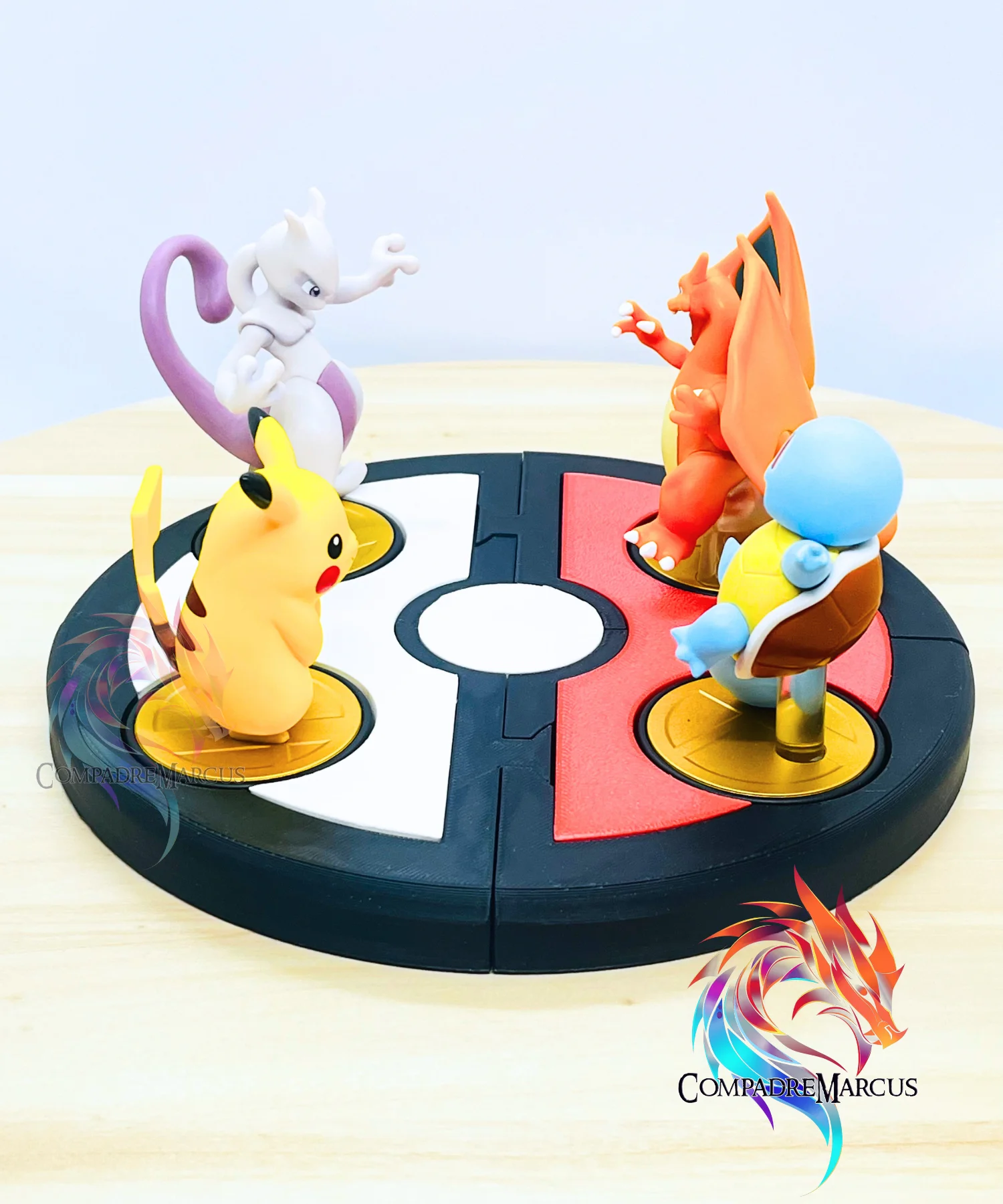 Pokémon Battlefield Amiibo Display Lite / no supports / multiparts 3d model
