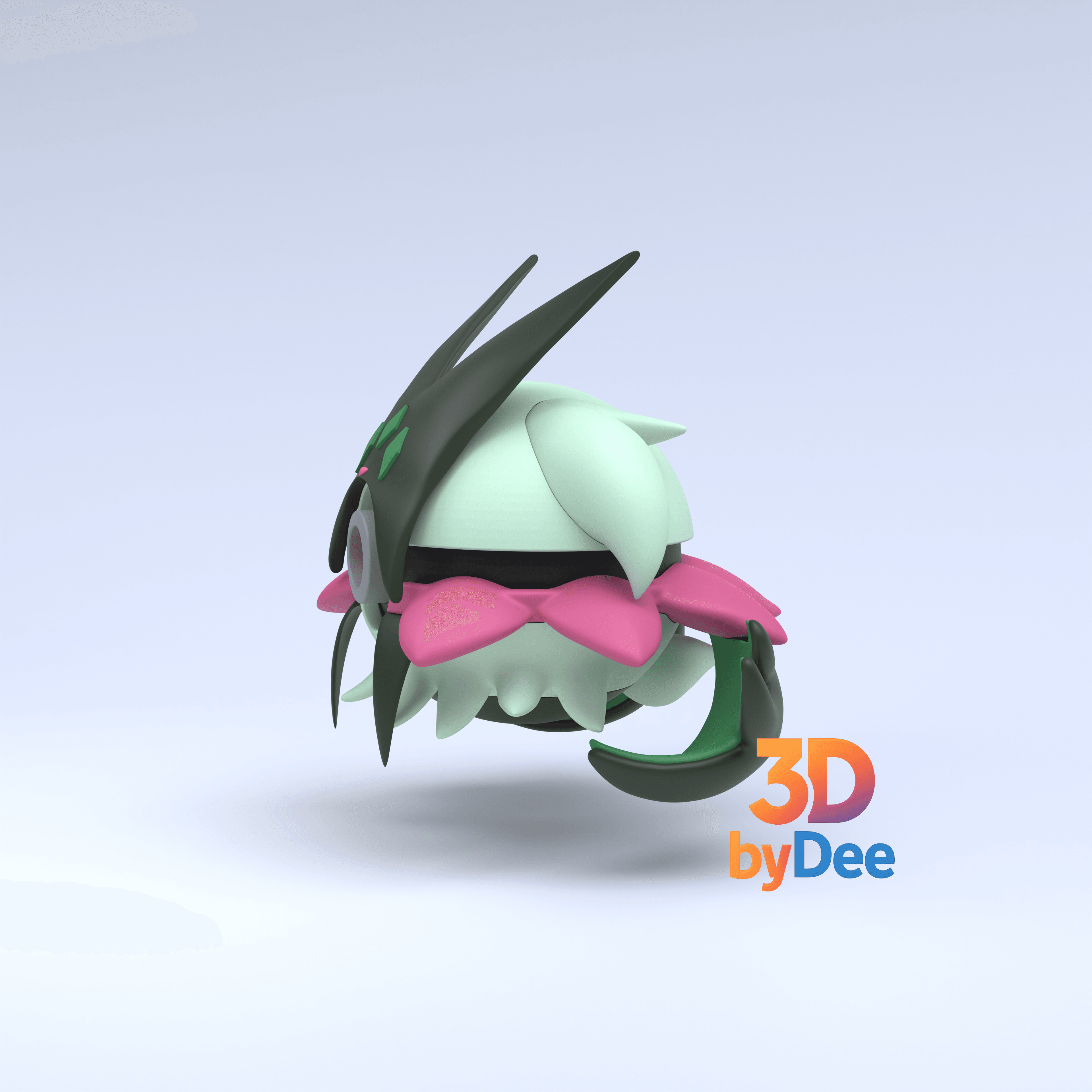 Meowscarada Pokeball 3d model