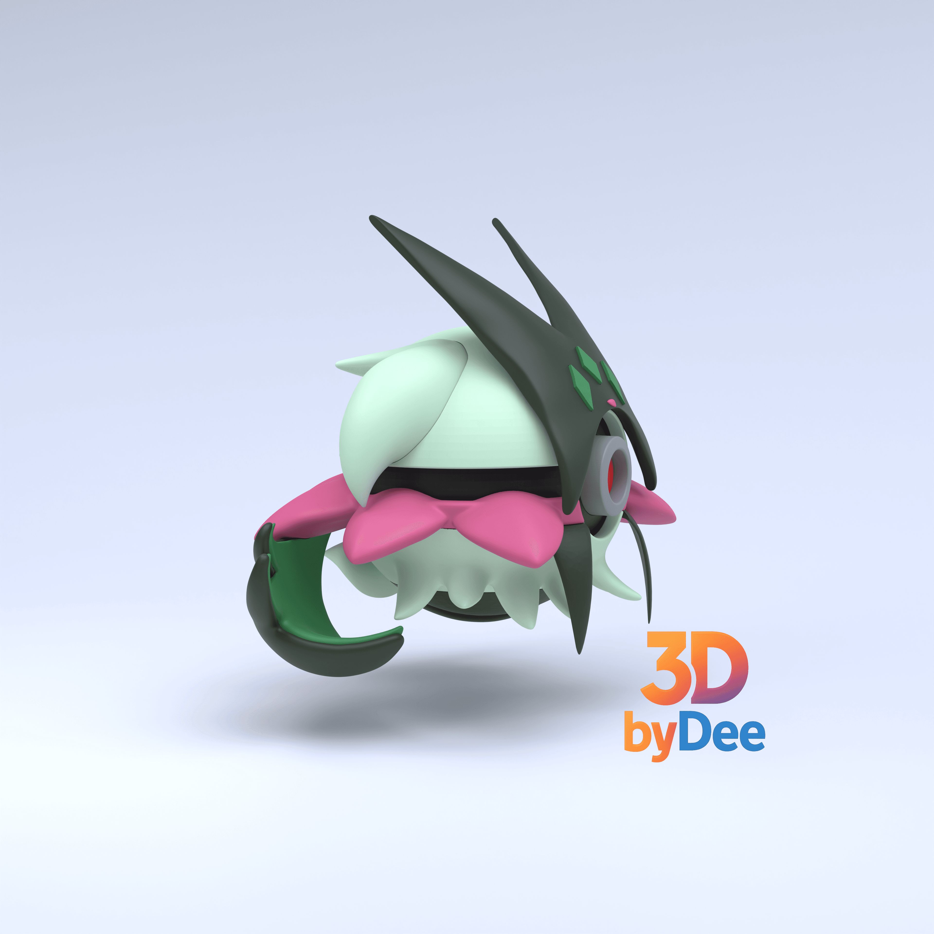 Meowscarada Pokeball 3d model