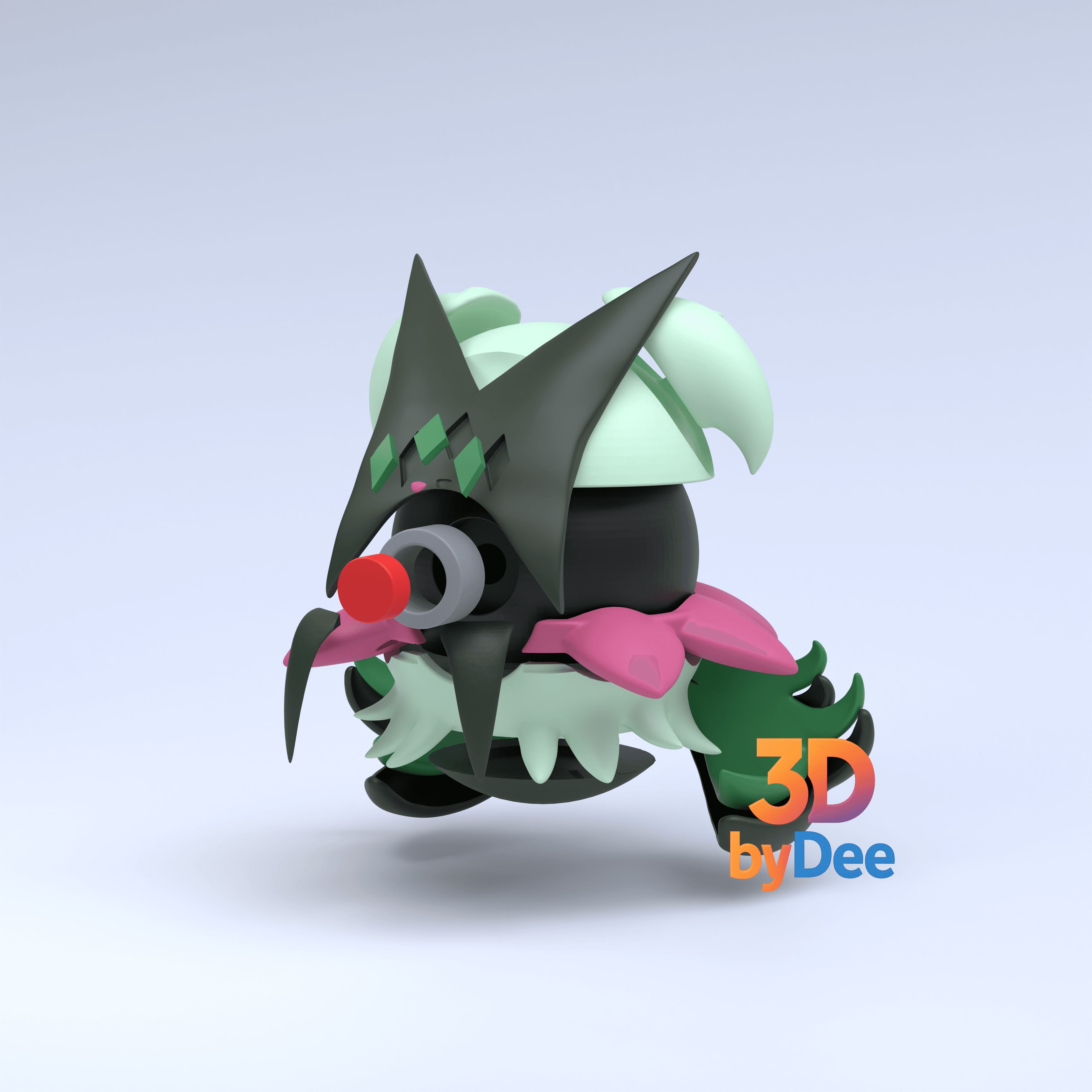 Meowscarada Pokeball 3d model