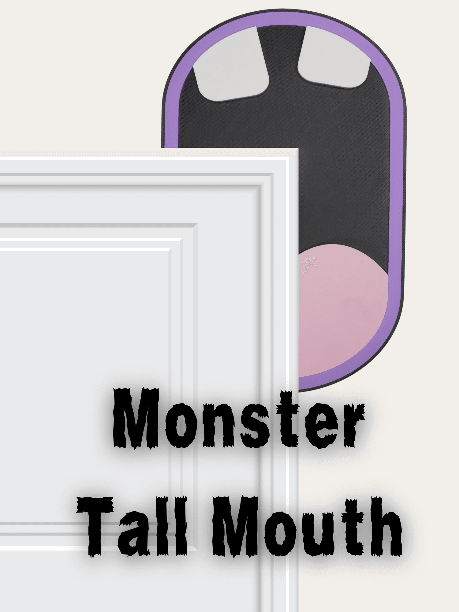 Tall Monster Mouth Door Topper 3d model