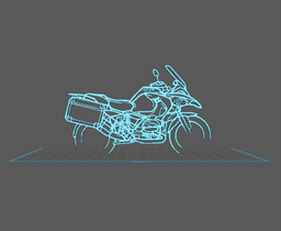 BMW - R 1200 Wall Art 3d model