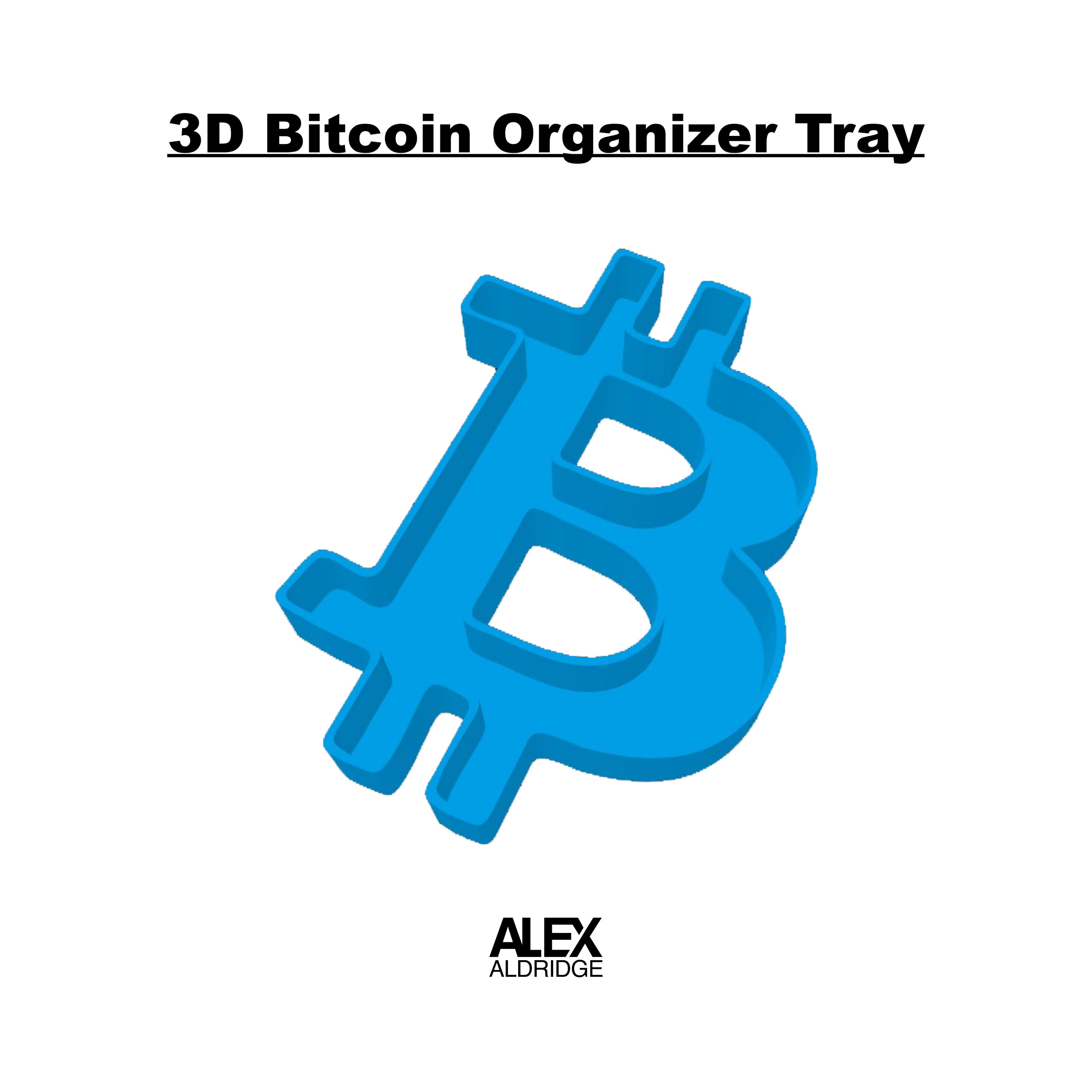 3D Bitcoin Organizer Tray 3d model